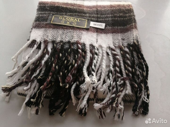 Шарф мужской в клетку