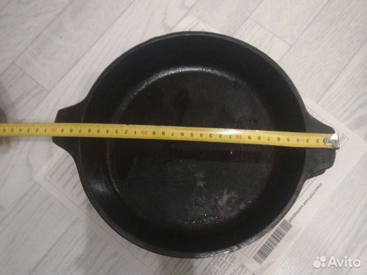 Чугунная сковорода СССР новая
