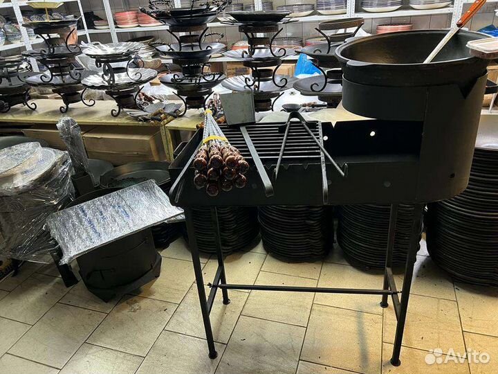 Мангал с казаном в комплекте