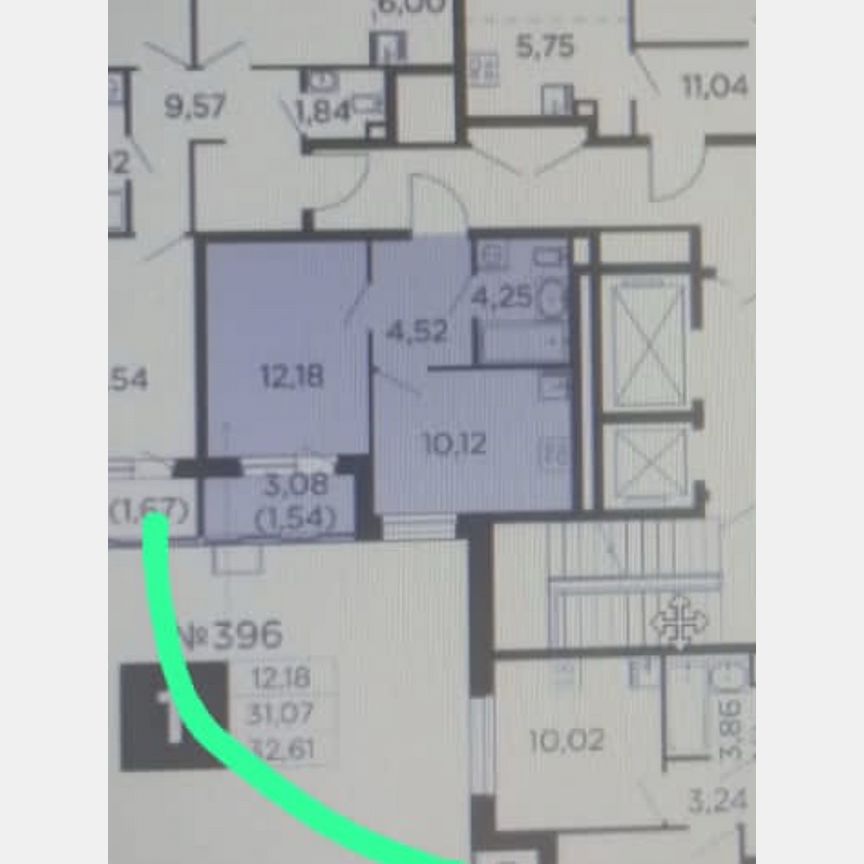 1-к. квартира, 32,6 м², 8/20 эт.