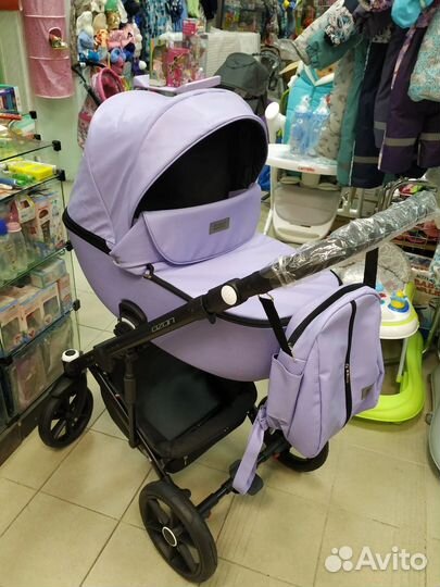 Коляска 2 в 1 эко кожа