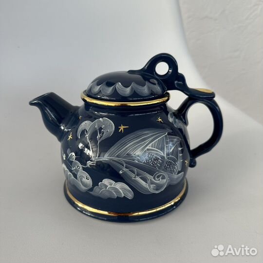 Заварочный чайник стиль япония / китай новый синий