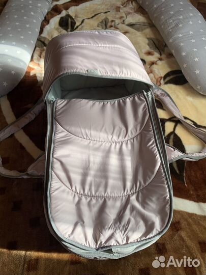 Люлька переноска для новорожденных в коляску