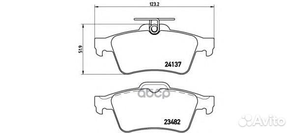 Колодки зад.ford transit conect,tourneo conect