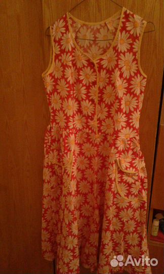 Платье-сарафан новое из хлопка