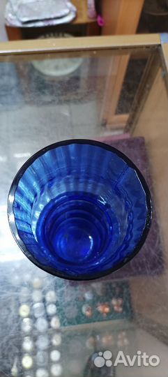 Ваза цветное стекло СССР