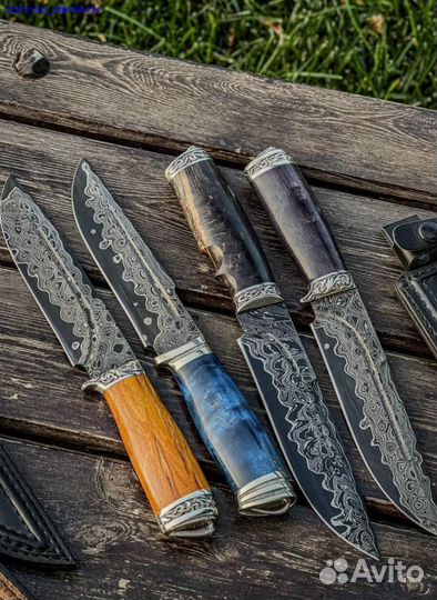 Нож никелированный Дамаск (Арт.47372)