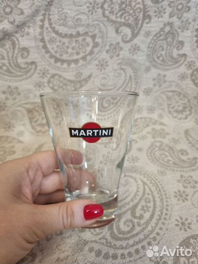 Бокал Martini /стеклянный стакан с логотипом