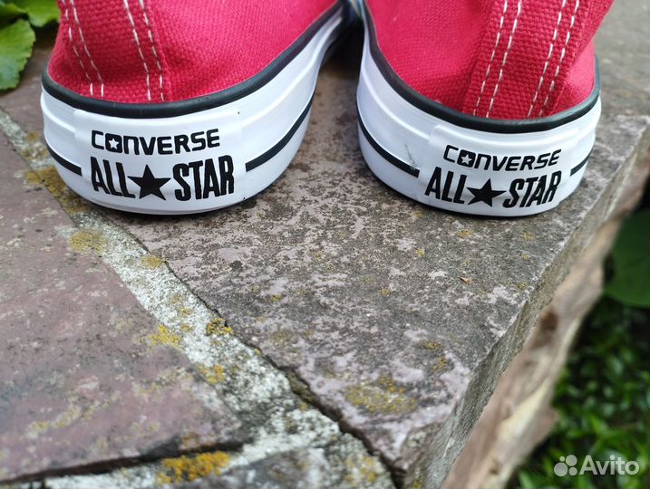 Кеды Converse красные низкие