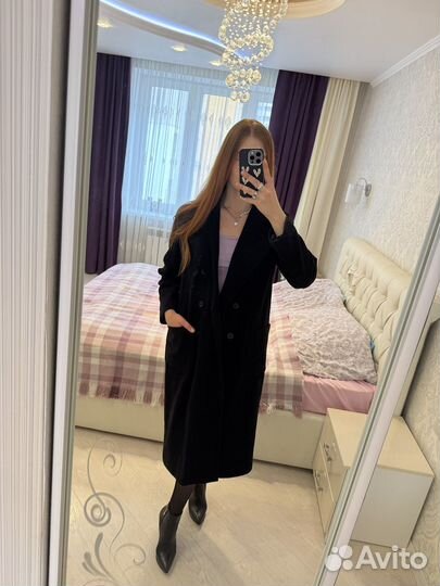 Пальто женское шерстяное демисезонное