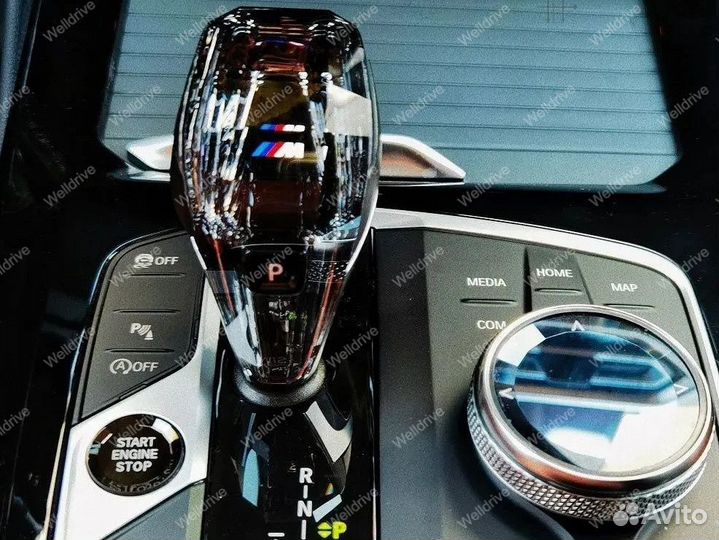 Ручка кпп хрусталь BMW 6 G32 GT с М лого c EVO
