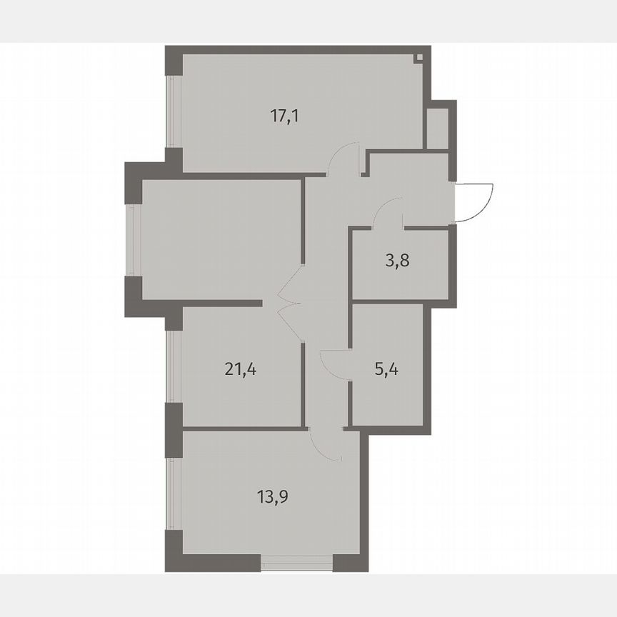 2-к. квартира, 73 м², 7/8 эт.