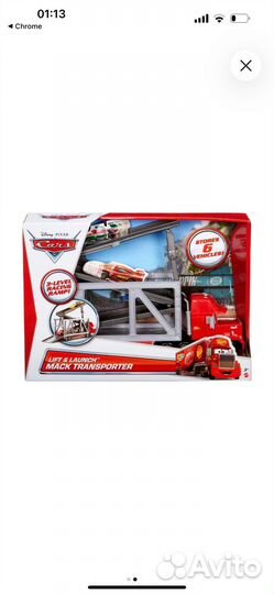 Игровой набор Трейлер Мак Тачки Cars Mattel