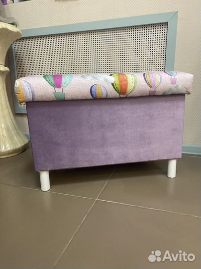 Пуфик детский с ящиком для хранения