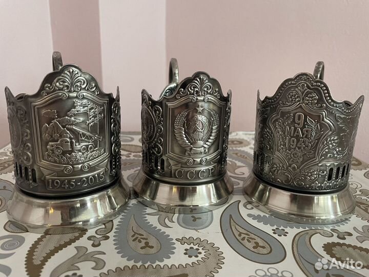 Подстаканник кольчугино в стиле СССР новые