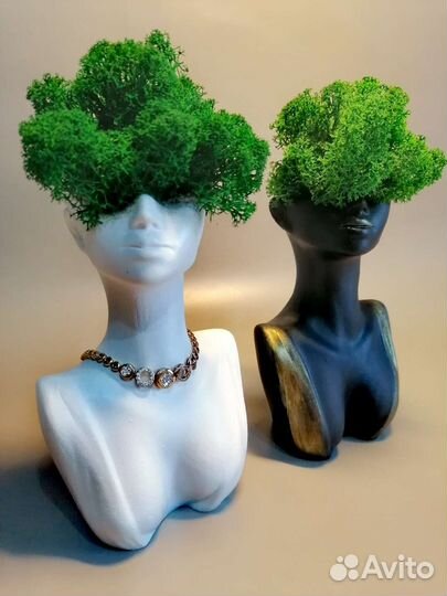 Ваза женский силуэт в скандинавском стиле