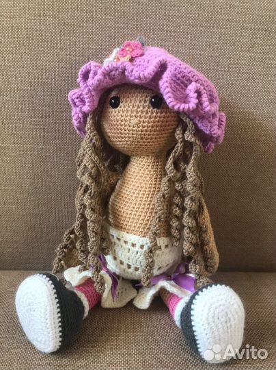 Кукла интерьерная вязаная Мартина