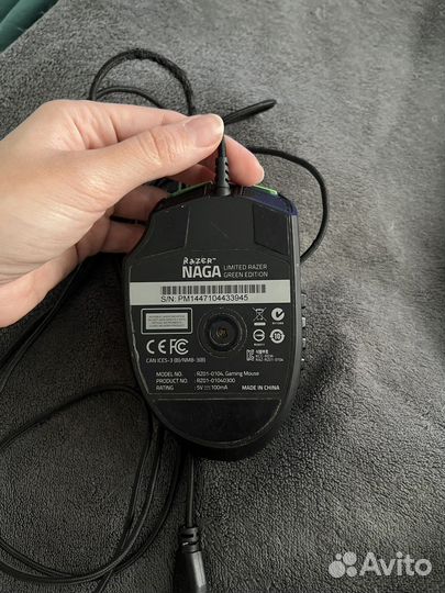 Игровая мышь razer naga 2014 green