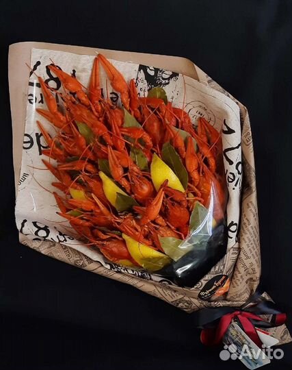 Съедобный букет из раков