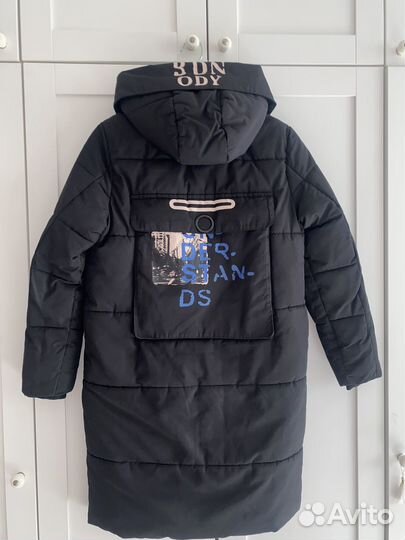 Зимнее пальто для девочки 152