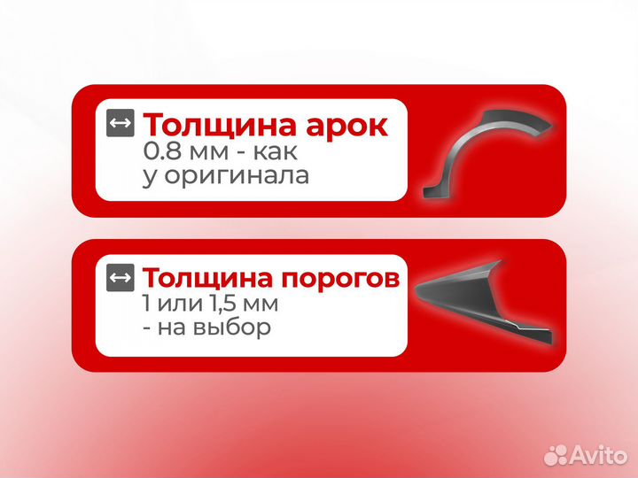 Ремонтные пороги и арки для Honda Бураево