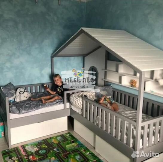 Стильная и практичная Кровать домик