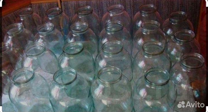 Стеклянная банка 3л, 1л много