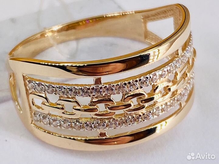 Золотое кольцо 585 пробы 20.5 размер