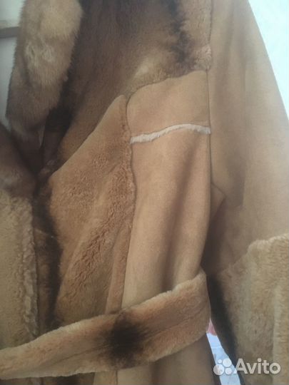 Шубка комбинированая, арилаг и норка
