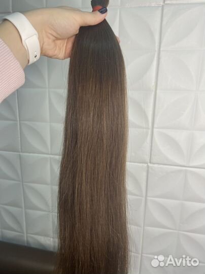 Волосы для наращивания 60 см русые