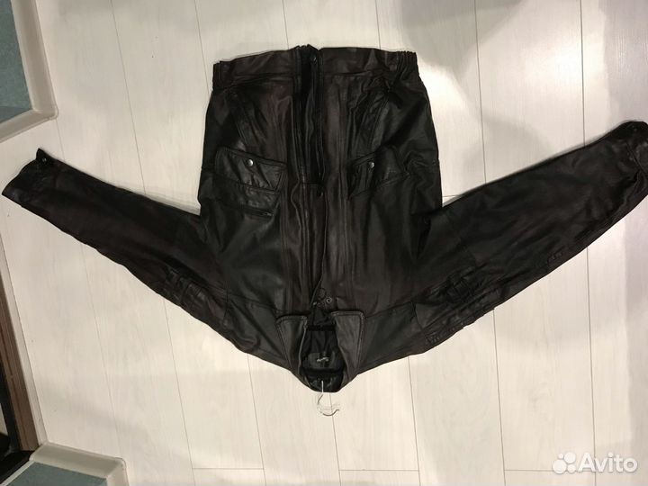 Кожаная куртка 90х мужская 52 54