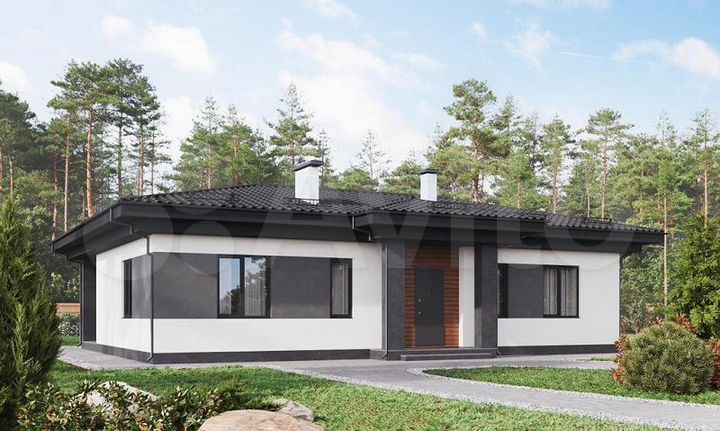 Коттедж 128 м² на участке 8 сот.