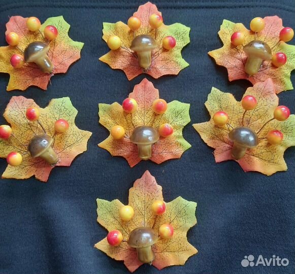 Ободок осенний для волос ручной работы