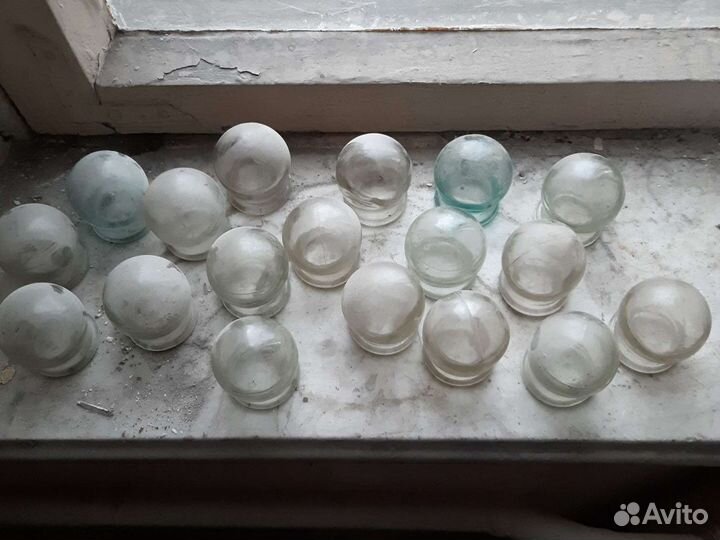 Банки медицинские 19 шт стекло