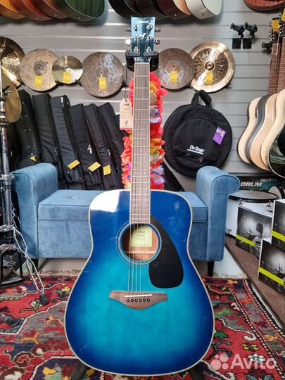 Акустическая гитара yamaha FG820 sunset blue