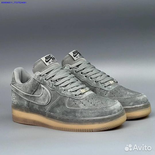 Кроссовки Nike Air Force 1 Серые (Арт.22510)