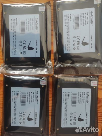 Новые SSD 256гб, 120гб