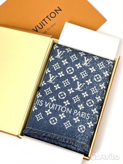 Шаль Louis Vuitton Denim Gradient Оригинал
