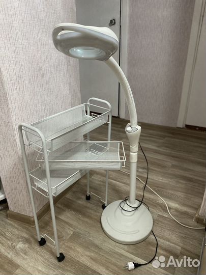 Лампа лупа напольная