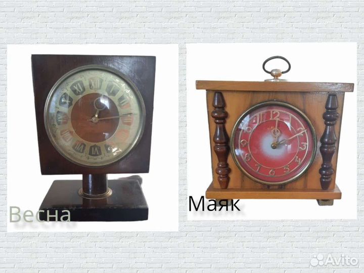 Часы настольные Маяк и Весна