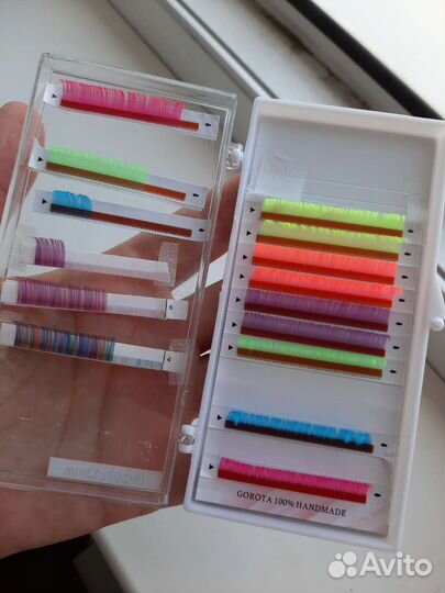 Ресницы для нарашивания новые цветные