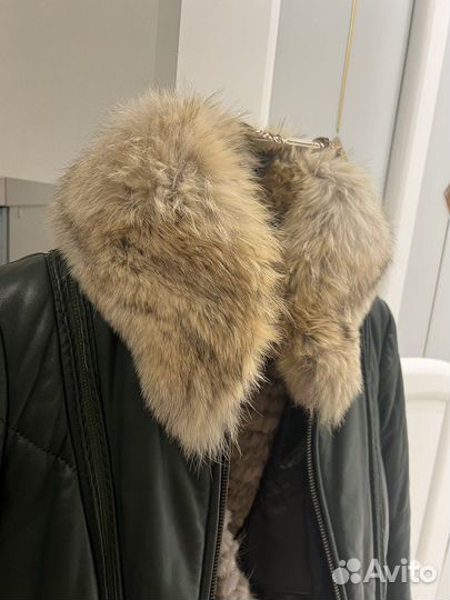 Куртка кожаная женская 44