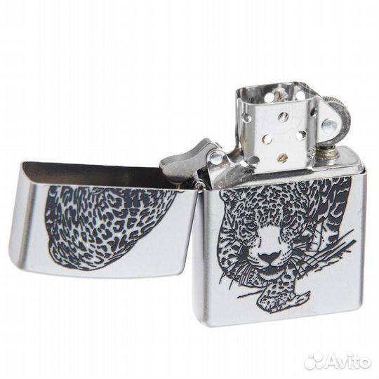 Зажигалка Zippo Леопард, новая