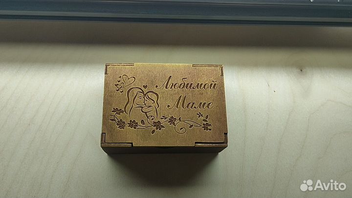 Коробка подарочная деревянная