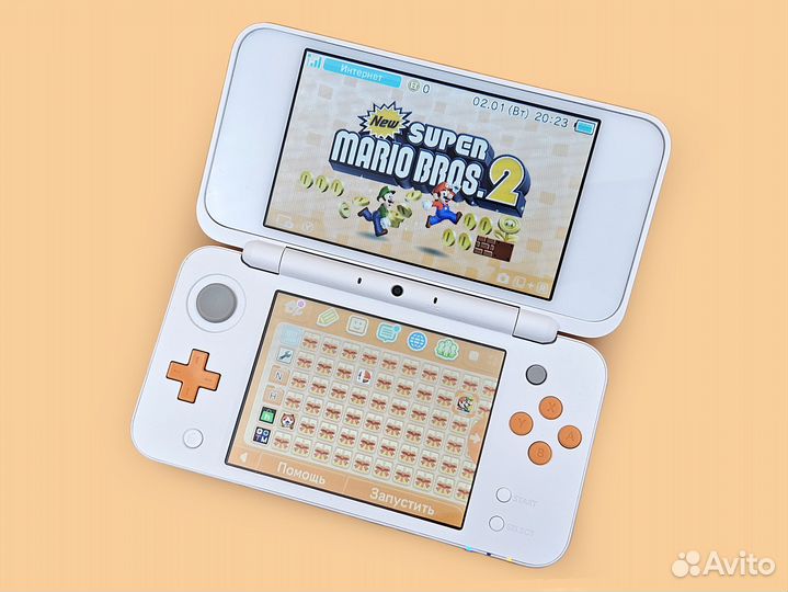 New Nintendo 2DS XL, 200 игр, 128 gb