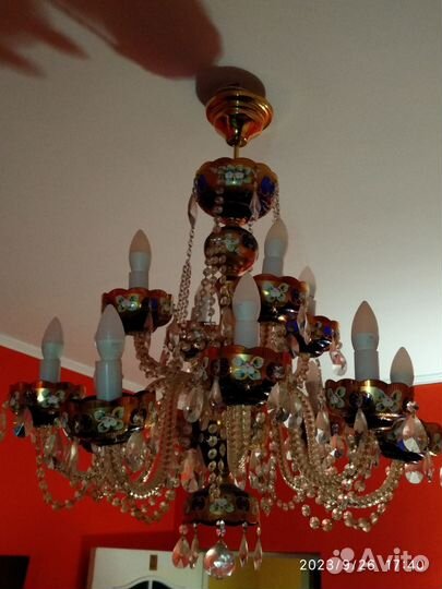 Люстра хрустальная богемия чехия