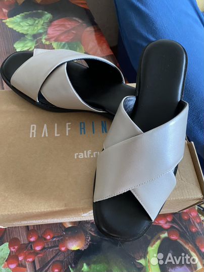 Мюли шлепки из натуральной кожи Ralf Ringer