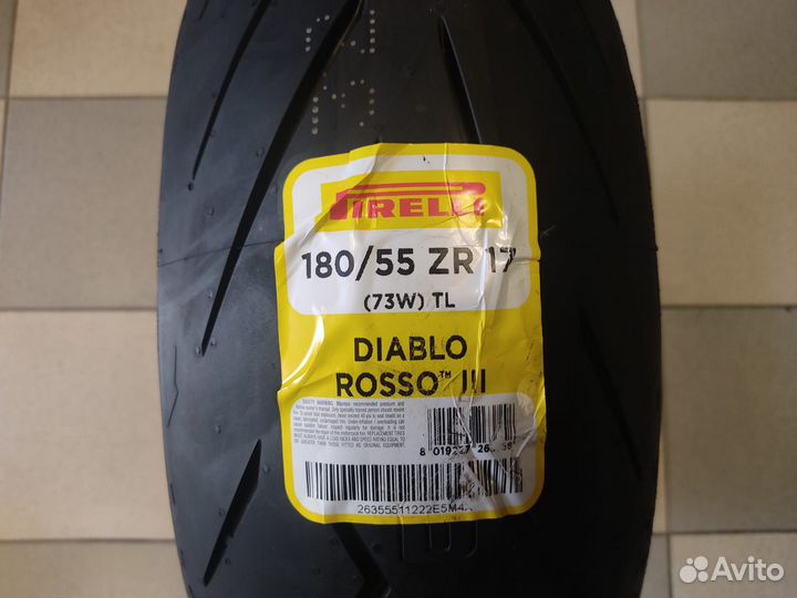 Мотошина Pirelli Diablo Rosso 3 180/55ZR17 73W TL