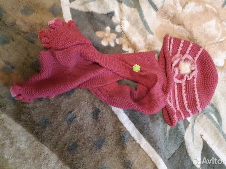 Комплект шапка, шарф