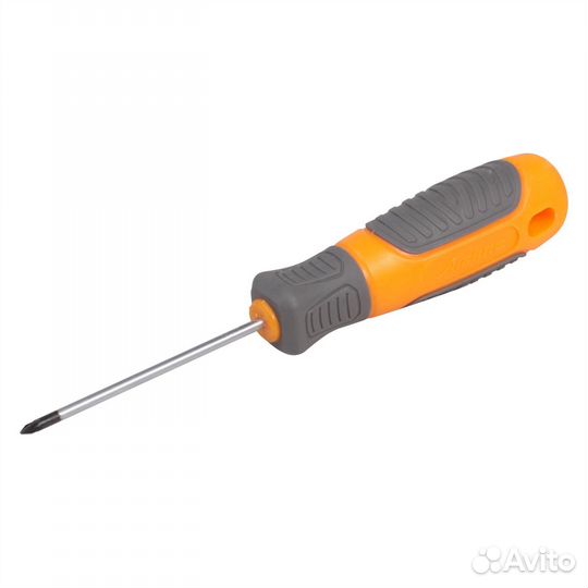 Отвертка крестовая с эргономичной рукояткой магнит